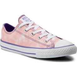 Trampki CONVERSE - Ctas Ox Bleached C 664270C Bleached Coral/Wil. Czerwone trampki Converse, bez wzorów, z gumy, bez zapięcia. W wyprzedaży za 149.00 zł.