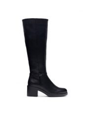 Jenny Fairy Kozaki FLAVIA HL80050-5 Czarny. Czarne kozaki Jenny Fairy, bez wzorów, z syntetyku, bez obcasa, na słupku, bez zapięcia. Za 199.99 zł.