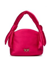 Pinko Torebka Knots Mini Pouch Satin PE 24 PLTT 102770 A1KA Różowy. Czerwone torebki klasyczne Pinko, bez wzorów, z materiału, bez dodatków. Za 1,069.00 zł.