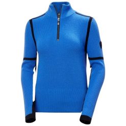 Damski sweter z dzianiny Helly Hansen Edge. Niebieskie swetry Helly Hansen, na zimę, bez wzorów, z dzianiny, bez ramiączek. Za 723.50 zł.