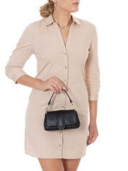 Lia Biassoni Skórzana torebka "Forgialle" w kolorze czarnym - 20 x 11 x 6 cm rozmiar: onesize. Czarne torebki klasyczne Lia Biassoni, bez wzorów, z materiału, bez dodatków. Za 217.99 zł.