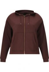 Damska bluza z kapturem zapinana na zamek Q Sportswear Tiamo. Brązowe bluzy ENDURANCE Q, l, bez wzorów, z poliesteru, sportowe, bez ramiączek, z kapturem. Za 336.55 zł.