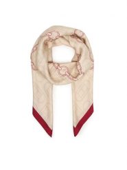 Tommy Hilfiger Szal Chain Silk Large Scarf AW0AW18277 Czerwony. Czerwone szaliki i kominy Tommy Hilfiger, bez wzorów, z jedwabiu. Za 369.99 zł.