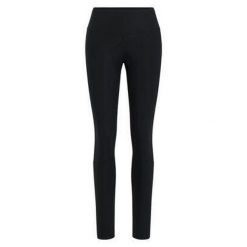 Legginsy rowerowe damskie Odlo ZEROWEIGHT WARM. Czarne legginsy ODLO, bez wzorów, sportowe. Za 629.99 zł.