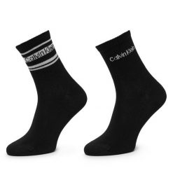 Skarpety długie Calvin Klein. Czarne skarpetki Calvin Klein, bez wzorów. Za 64.99 zł.