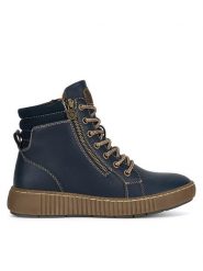 Go Soft Botki WS5586-28 Granatowy. Niebieskie botki GO SOFT, bez wzorów, bez obcasa, na płaskiej podeszwie, bez zapięcia. Za 139.99 zł.