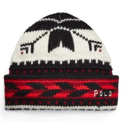 Czapka Polo Ralph Lauren. Czarne czapki zimowe Polo Ralph Lauren, bez wzorów. Za 619.99 zł.