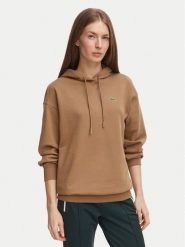 Lacoste Bluza SF7612 Brązowy jasny Oversize. Brązowe bluzy bez kaptura Lacoste, bez wzorów, z bawełny, bez kaptura. Za 594.99 zł.