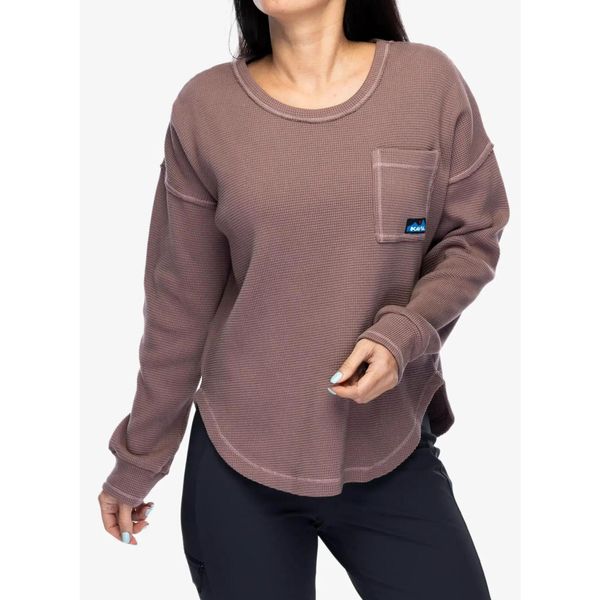 Bluza bawełniana damska Kavu Penshaw. Czerwone bluzy KAVU, s, bez wzorów, z bawełny, bez kaptura. Za 218.99 zł.