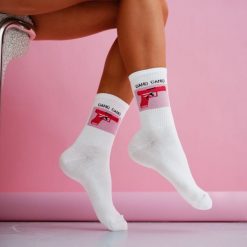Białe skarpetki damskie gang gang 1229. Białe skarpetki Milena, bez wzorów, z bawełny. Za 16.90 zł.
