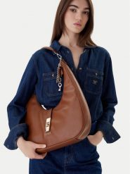 Guess Torebka Brooke HWBG98 97020 Brązowy. Brązowe torebki klasyczne Guess, z aplikacjami, ze skóry, bez dodatków. Za 679.99 zł.