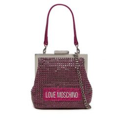 Torebka LOVE MOSCHINO. Czerwone kopertówki Love Moschino, bez wzorów, wizytowe, bez dodatków. Za 479.99 zł.