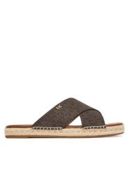 MICHAEL Michael Kors Espadryle Kenzie 40R6KZFS1B Brązowy. Brązowe espadryle MICHAEL Michael Kors, bez wzorów, ze skóry, bez obcasa. Za 529.99 zł.