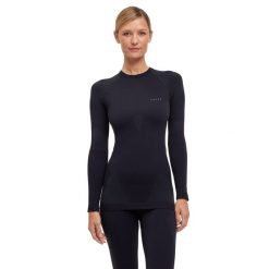 Damska koszulka z długim rękawem Falke Warm. Czarne t-shirty sportowe Falke, xs, bez wzorów, z dzianiny, bez ramiączek. Za 275.55 zł.