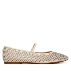 Baleriny LAUREN RALPH LAUREN. Białe baleriny Lauren Ralph Lauren, bez wzorów, bez obcasa, bez zapięcia. Za 638.99 zł.