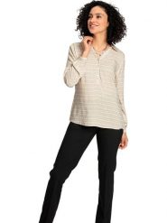 WITT WEIDEN Bluzka w kolorze beżowym rozmiar: 52. Brązowe bluzki WITT WEIDEN, bez wzorów, z wiskozy, bez kołnierzyka, bez ramiączek. Za 30.99 zł.