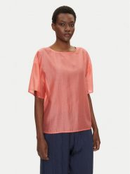 Bomboogie Bluzka SW9008TLYA5 Różowy Relaxed Fit. Czerwone bluzki Bomboogie, bez wzorów, z lyocellu, bez kołnierzyka, bez ramiączek. Za 269.99 zł.