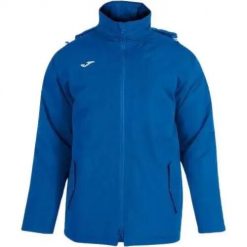 Kurtka wiatroszczelna Joma Trivor. Niebieskie kurtki Joma, bez wzorów, z polaru, sportowe, bez kaptura. Za 409.00 zł.
