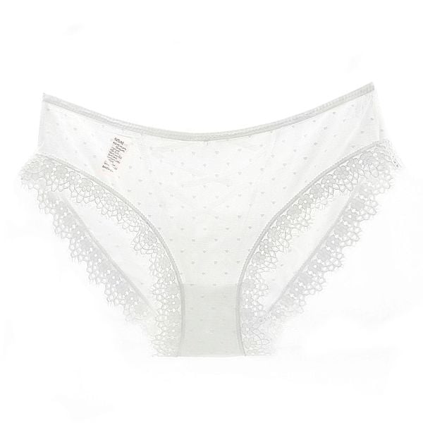 Koronkowe figi z subtelnymi detalami na specjalne okazje Sooyong. Zielone figi Intica, bez wzorów, z koronki. Za 69.00 zł.