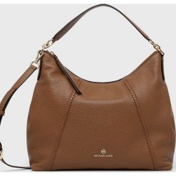 MICHAEL Michael Kors torebka skórzana 30T2G4SL3L kolor brązowy. Brązowe shopper bag MICHAEL Michael Kors, bez wzorów, bez dodatków. Za 1,629.90 zł.