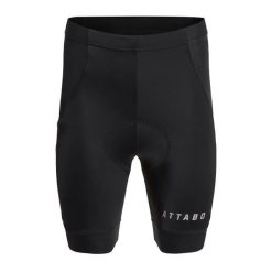 Spodenki rowerowe damskie ATTABO Kiro WMNS. Czarne szorty sportowe ATTABO, bez wzorów, z elastanu, na fitness i siłownię. Za 110.00 zł.