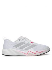 Adidas Buty na siłownię Rapidmove Go Trainer W JQ3956 Biały. Białe buty treningowe adidas, bez wzorów, z materiału, bez zapięcia, na fitness i siłownię. Za 299.99 zł.