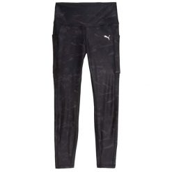 Legginsy Puma W Run Velocity Aop Tight Damskie. Czarne legginsy Puma, bez wzorów, z materiału, sportowe. Za 212.99 zł.