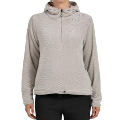 Bluza damska 8406 z półzameczkiem Diamond Fleece beżowa. Brązowe bluzy z kapturem s, bez wzorów, z polaru, bez kaptura. Za 266.15 zł.