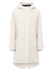 Zwillingsherz Parka "Keep Smiling" w kolorze kremowym rozmiar: S. Brązowe płaszcze Zwillingsherz, s, bez wzorów, bez kaptura. Za 370.71 zł.