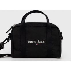 Tommy Jeans saszetka kolor czarny. Czarne nerki i saszetki Tommy Jeans, bez wzorów, z jeansu, bez dodatków. Za 269.99 zł.