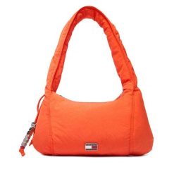 Torebka Tommy Jeans. Brązowe torebki klasyczne Tommy Jeans, bez wzorów, z jeansu, casualowe, bez dodatków. Za 369.99 zł.