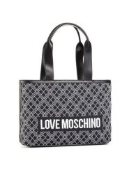 LOVE MOSCHINO Torebka JC4076PP1BLL100A Czarny. Czarne torebki klasyczne Love Moschino, bez wzorów, z materiału, bez dodatków. Za 839.99 zł.