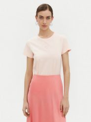 PINKO T-Shirt Bussolotto 100355 Różowy Regular Fit. Czerwone t-shirty Pinko, xs, bez wzorów, z bawełny, bez kołnierzyka, bez ramiączek. Za 279.99 zł.