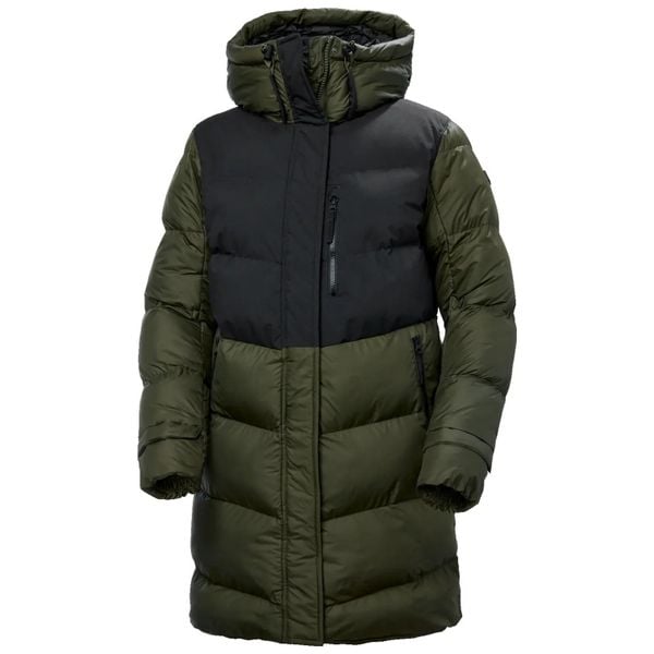 Damska kurtka puchowa Helly Hansen Explorer. Zielone kurtki narciarskie Helly Hansen, na zimę, l, z aplikacjami, z poliamidu, bez kaptura, narciarskie, primaloft. Za 1,029.50 zł.