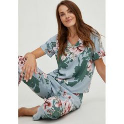 Answear Lab piżama damska. Niebieskie piżamy Answear Lab, l, bez wzorów, z tkaniny, bez kołnierzyka, bez ramiączek. Za 129.99 zł.