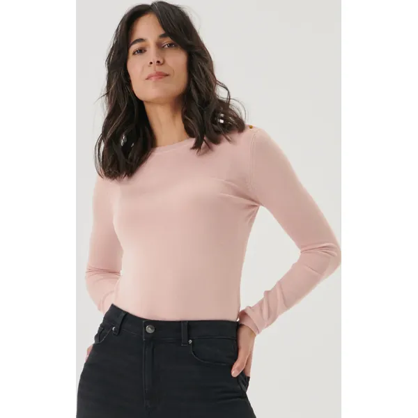 Sweter z ozdobnymi guzikami - Różowy. Czerwone swetry Sinsay, l, bez wzorów, bez ramiączek. Za 45.99 zł.