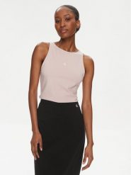 Calvin Klein Jeans Top Archival J20J223107 Różowy Slim Fit. Czerwone topy Calvin Klein Jeans, xl, bez wzorów, z jeansu, bez kołnierzyka, bez ramiączek. Za 99.99 zł.