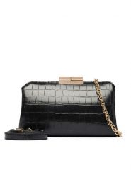 Valentino Torebka Glace VBSA8017COC Czarny. Czarne kopertówki Valentino, bez wzorów, ze skóry, wizytowe, bez dodatków. Za 569.99 zł.