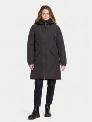 Didriksons Parka Bente Wns Parka 504921 Czarny Regular Fit. Czarne płaszcze Didriksons, bez wzorów, z syntetyku, bez kaptura. Za 659.99 zł.