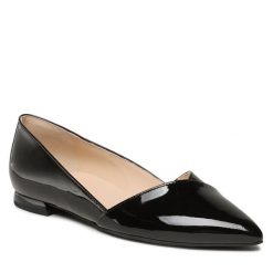 Baleriny HÖGL. Czarne baleriny Högl, bez wzorów, bez obcasa, bez zapięcia. Za 479.99 zł.