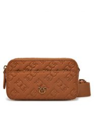PINKO Torebka Camera Bag Mini PE 25 PLTT 104292 A1YB Brązowy. Brązowe listonoszki Pinko, bez wzorów, ze skóry, bez dodatków. Za 1,119.00 zł.