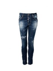Dsquared2 Jeans "Skater Jean" | S74LB1232 S30342 | Kobieta | Niebieski. Niebieskie jeansy Dsquared2, s, bez wzorów, z bawełny, eleganckie, z obniżonym stanem. W wyprzedaży za 1,699.00 zł.