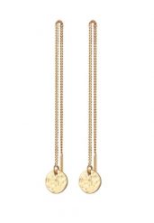 Elli Damska zawieszka Pull Through Organic z pozłacanego srebra próby 925 Sterling Silver Kolczyki 1 ct Damski. Szare kolczyki Elli, pozłacane. Za 283.99 zł.