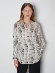 Someday Bluzka w kolorze beżowo-czarnym rozmiar: 38. Brązowe bluzki someday., bez wzorów, z wiskozy, bez kołnierzyka, bez ramiączek. Za 143.99 zł.