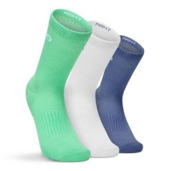 Sportowe skarpetki do gry w padla trójpak Padel Siroko Vira Celestial. Białe skarpetki SIROKO, bez wzorów, z tkaniny. Za 62.00 zł.