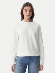 Tommy Jeans Bluza Ess Logo DW0DW22829 Biały Regular Fit. Białe bluzy Tommy Jeans, xs, bez wzorów, z bawełny, bez ramiączek, bez kaptura. Za 329.99 zł.