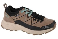 Damskie Niskie buty trekkingowe CMP Kaleepso WP. Brązowe trekkingi CMP, bez wzorów, z materiału, bez zapięcia, outdoorowe. Za 279.99 zł.