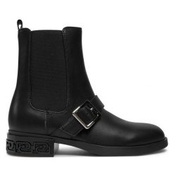 Botki Liu Jo. Czarne botki Liu Jo, bez wzorów, bez obcasa, na płaskiej podeszwie, bez zapięcia. Za 579.99 zł.