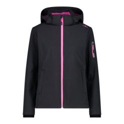 Kurtka damska turystyczna CMP 39A5006. Szare kurtki przejściowe sportowe CMP, l, bez wzorów, z softshellu, bez kaptura, trekkingowe. W wyprzedaży za 293.99 zł.