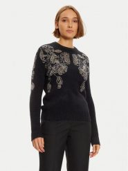 Marciano Guess Sweter 4BGR44 5786Z Czarny Regular Fit. Czarne swetry Marciano Guess, s, z aplikacjami, z syntetyku, bez ramiączek. Za 409.99 zł.